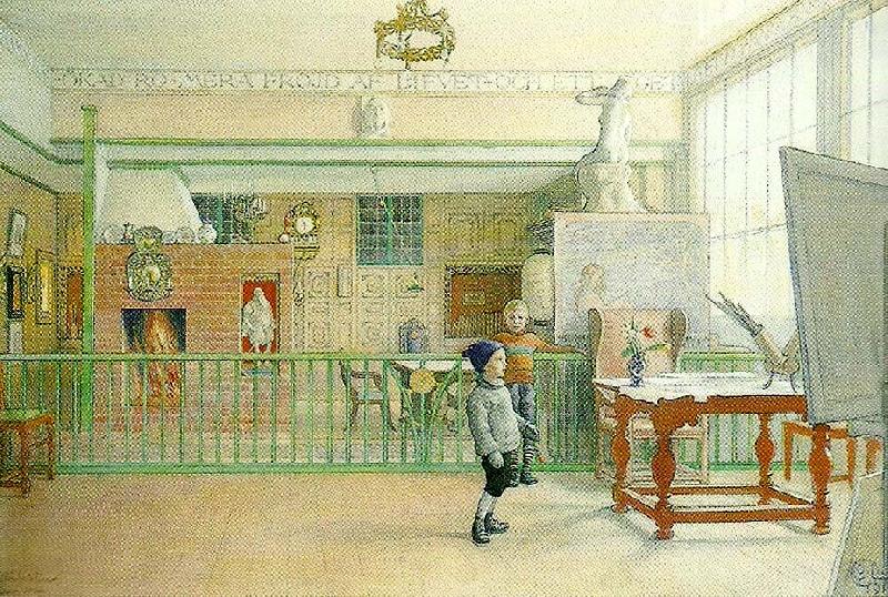 Carl Larsson min atelier i sundborn-i ateljen oil painting picture